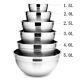 6pcs Stainless Steel Bowls Set 1.5-5l Capacity Mixing Bowl Set Kitchen Bowls