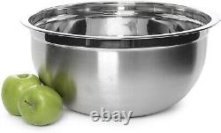 6Pcs Stainless Steel Bowls Set 1.5-5L Capacity Mixing Bowl Set Kitchen Bowls