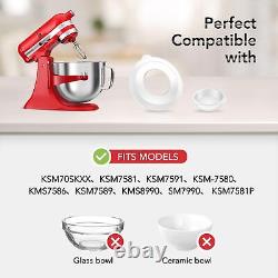 7QT Stainless Steel Mixer Bowl Compatible with Kitchenaid Stand Mixers, Kitch