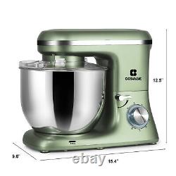 7QT Tilt-Head Food Stand Mixer Stainless Steel Bowl Electric Kitchen BeaterGreen