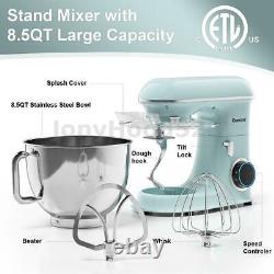 8.5QT Electric Stand Mixer Tilt-Head 6 Speed with Stainless Steel Bowl Home 660W