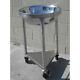 80 Qt Heavy-duty Stainless Steel Mixing Bowl With Mobile Dolly Stand