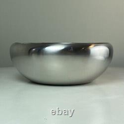 Alessi Italy 11 1/2 Dia. Steel Bowl Designed By Carlo Mazzieri & Anselmo Vitale