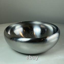 Alessi Italy 11 1/2 Dia. Steel Bowl Designed By Carlo Mazzieri & Anselmo Vitale