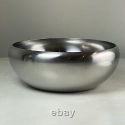 Alessi Italy 11 1/2 Dia. Steel Bowl Designed By Carlo Mazzieri & Anselmo Vitale