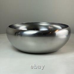 Alessi Italy 11 1/2 Dia. Steel Bowl Designed By Carlo Mazzieri & Anselmo Vitale