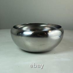 Alessi Italy 8 1/4 Dia. Steel Bowl Designed By Carlo Mazzieri & Anselmo Vitale