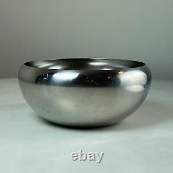 Alessi Italy 8 1/4 Dia. Steel Bowl Designed By Carlo Mazzieri & Anselmo Vitale