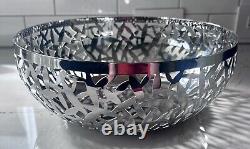 Alessi Italy M. Sansoni 2002 Silver Stainless 11.5 Large Cactus! Fruit Bowl EUC