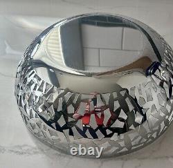 Alessi Italy M. Sansoni 2002 Silver Stainless 11.5 Large Cactus! Fruit Bowl EUC