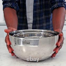 All-Clad Stainless Steel Dishwasher Safe Mixing Bowls Set Kitchen Accessorie