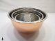 Anthropologie Set Of 3 Hammered Copper Nesting Bowls Stainless Steel Kitchen