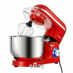 Aucma Stand Mixer, 6.2L Stainless Steel Mixing Bowl, 6 Speed 1400W Tilt-Head