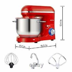Aucma Stand Mixer, 6.2L Stainless Steel Mixing Bowl, 6 Speed 1400W Tilt-Head