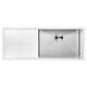 Bai 1252 45 Handmade Stainless Steel Kitchen Sink Single Bowl With Drainboard
