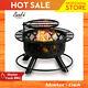 Bali Outdoors 32in Wood Burning Patio Round Fire Pit Backyard Grill Set New