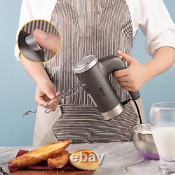 BBG Electric Hand Mixer Mixing Bowls Set, 400W Kitchen Hand Mixer, 5 Speeds Hand