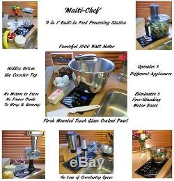 BUILT-IN Universal Mixer Replaces Stand Mixer, Easy Storage, Nutone Food Center