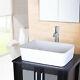 Bathroom Rectangle Ceramic Vessel Sink Withfaucet Basin Bowl Combo Drain Hose