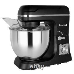 Black Kitchen Stand Mixer Speed Beater Aid Mixing Whisking With Food Large Bowl