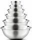 Bowl Made Of Stainless Steel (set Of 6, Silver) For Serving & Mixing Foods