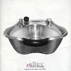 Brushed Stainless Steel Shampoo Bowl salon sink Spa Beauty Equipment TLC-1367