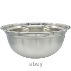 Case of 24 Stainless Steel Mixing Bowls 5 Quart