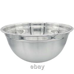 Case of 24 Stainless Steel Mixing Bowls 8 Quart