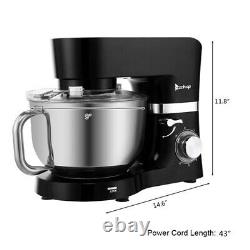 Chef Machine 5.5L 660W Mixing Pot With Handle Black