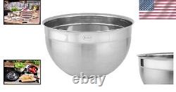 Classic Stainless Steel Deep Bowl, 5.7-Quart Capacity for Mixing and Serving