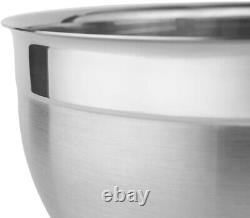 Classic Stainless Steel Deep Bowl, 5.7-Quart Capacity for Mixing and Serving