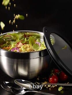 Classic Stainless Steel Deep Bowl, 5.7-Quart Capacity for Mixing and Serving