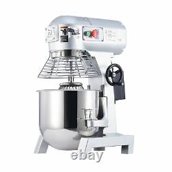 Commercial Dough Mixer w 20 Qt Stainless Steel Mixing Bowl Electric Food Mixer