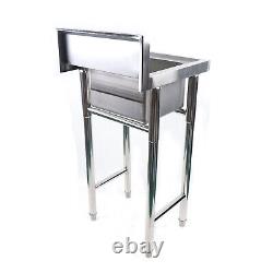 Commercial Sink 304 Stainless Steel Bowl Mop Sinks with Legs Cafe Laundry Trough