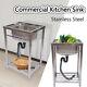 Commercial Sink Stainless Steel Kitchen Sink 1compartment Single Bowl Basin Sink
