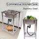 Commercial Stainless Steel Sink Kitchen Sink 1compartment Single Bowl Basin Sink