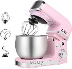 Compact Space-Saving Stand Mixer 3.2Qt Capacity Attachments Vibrant Pink