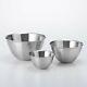 Conte Stainless Bowl Vertical Round Set Of 3 Stackable Compact Japan