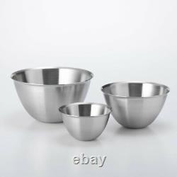 Conte Stainless Bowl Vertical Round Set of 3 Stackable Compact Japan