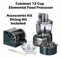 Cuisinart FP-13DSV Elemental 13-Cup Food Processor with Accessories and Dicing Kit