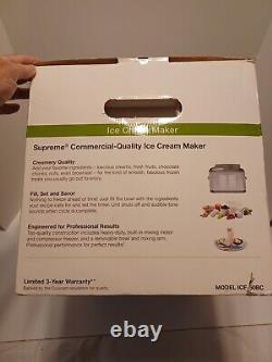 Cuisinart ICE-50BC Supreme Ice Cream Maker. Commercial. Stainless Steel