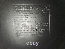 Cuisinart ICE-50BC Supreme Ice Cream Maker. Commercial. Stainless Steel. VGC