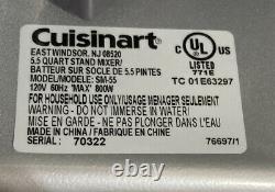 Cuisinart SM-55 5.5-Quart 12-Speed Stand Mixer Bowl And Attachments Included