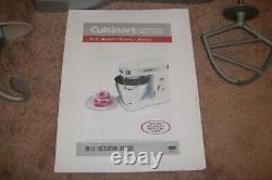 Cuisinart SM-55 5.5-Quart 12 Speed Stand Mixer Brushed Chrome with Attachments