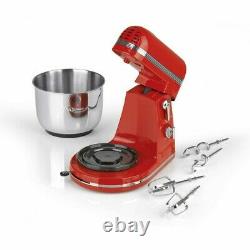 Cuisine Edition Retro Food Processor Rotating Stainless Steel Mixing Bowl Mixer
