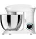 Decdeal Stand Mixer, 6.5-qt 660w Food Mixer Withstainless Steel Mixing Bowl, White