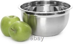 Deep Professional Stainless Steel Mixing Bowl for Cooking Baking, Mixing and Ser