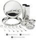 Dinner Set Stainless Steel Mirror Finish Set Of 36