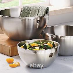 Double Wall Stainless Steel Mixing Bowls (3-Pack)