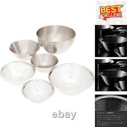 Durable 6-Piece Stainless Steel Bowl and Punching Strainer Set Easy Clean